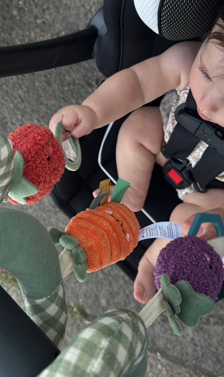Spiral Car Seat Activity Toy | Veggie
