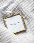 Mini Frame Christmas Ornament | Baby's First Christmas 2025