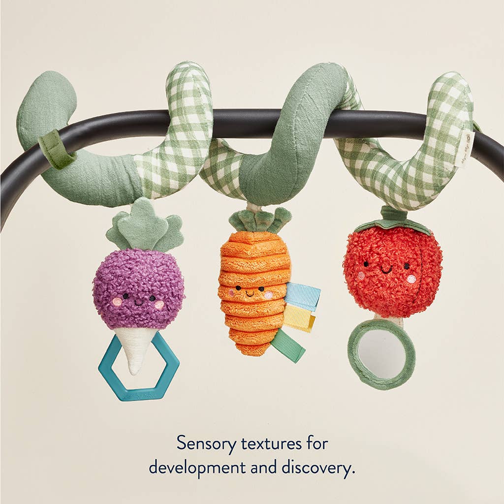 Spiral Car Seat Activity Toy | Veggie