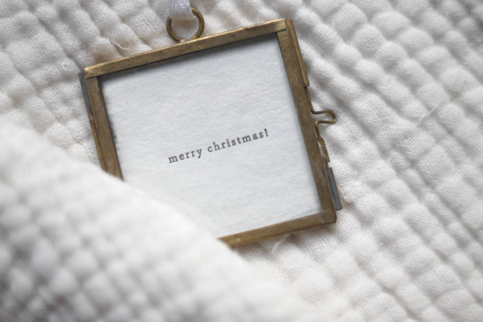 Mini Frame Christmas Tree Ornament | Merry Christmas