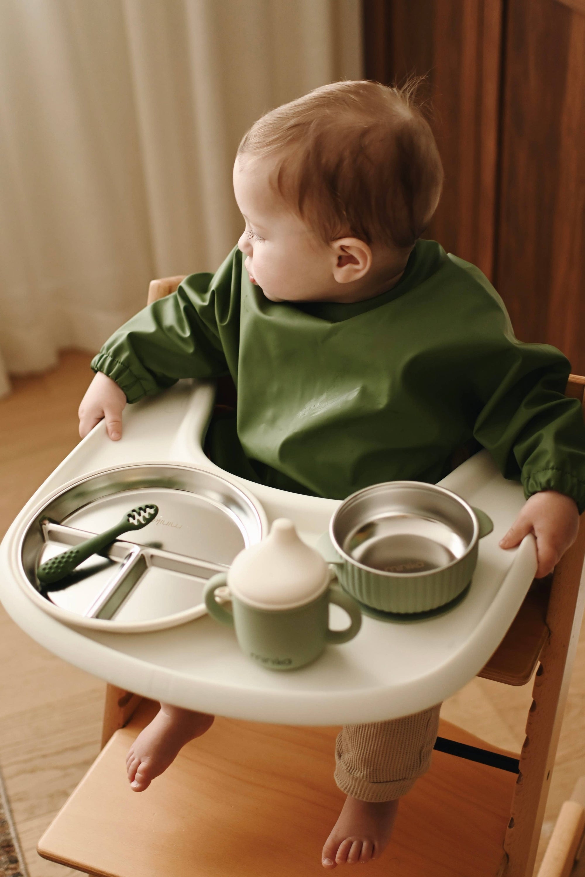 Stainless &amp; Silicone Suction Plate | Sage