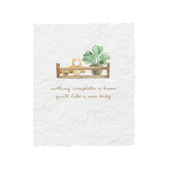 Baby Completes a Home Card