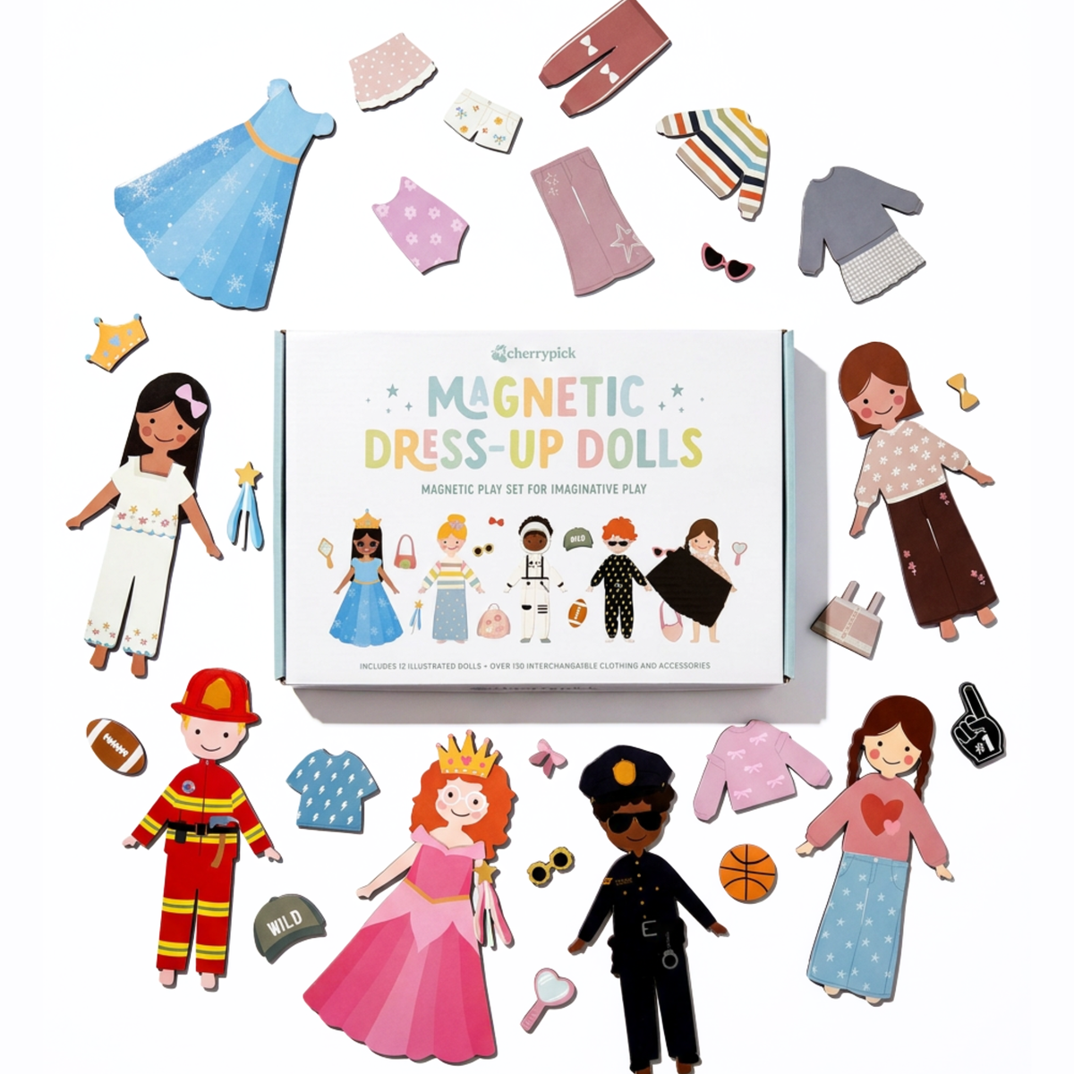 Magnetic Dress-Up Dolls Play Set