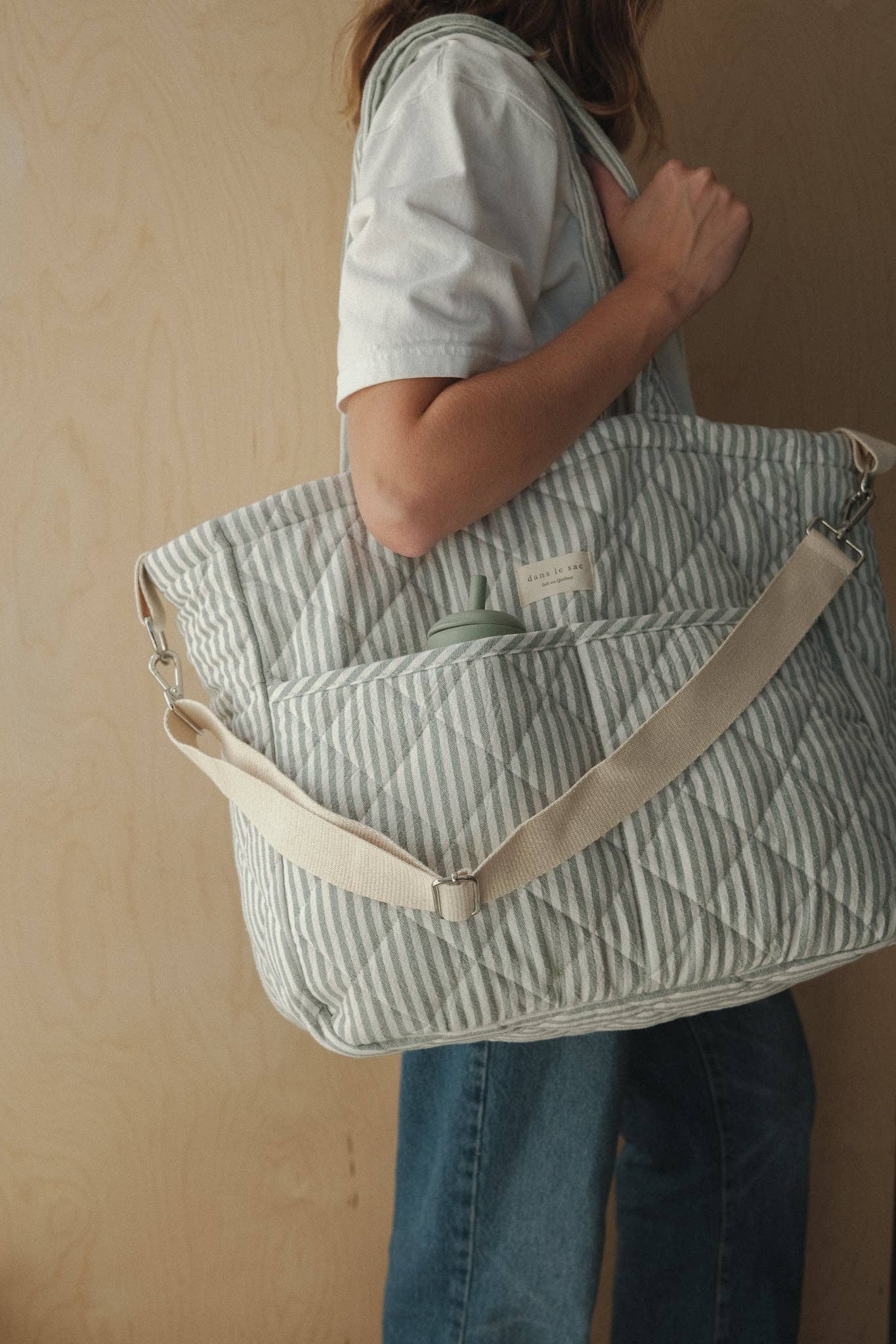 Diaper Bag | Blue Striped