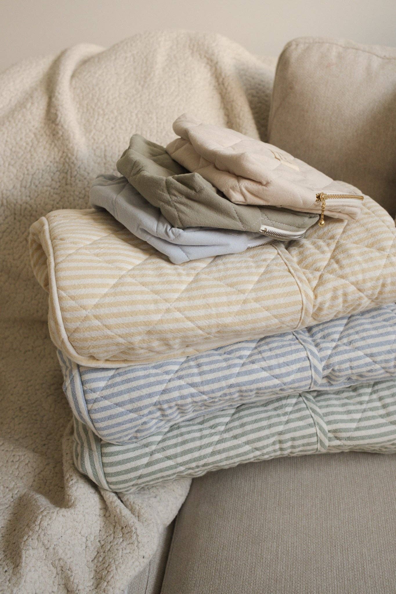 Diaper Bag | Blue Striped