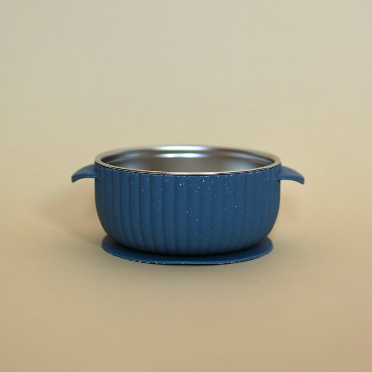 Stainless & Silicone Bowl | Indigo