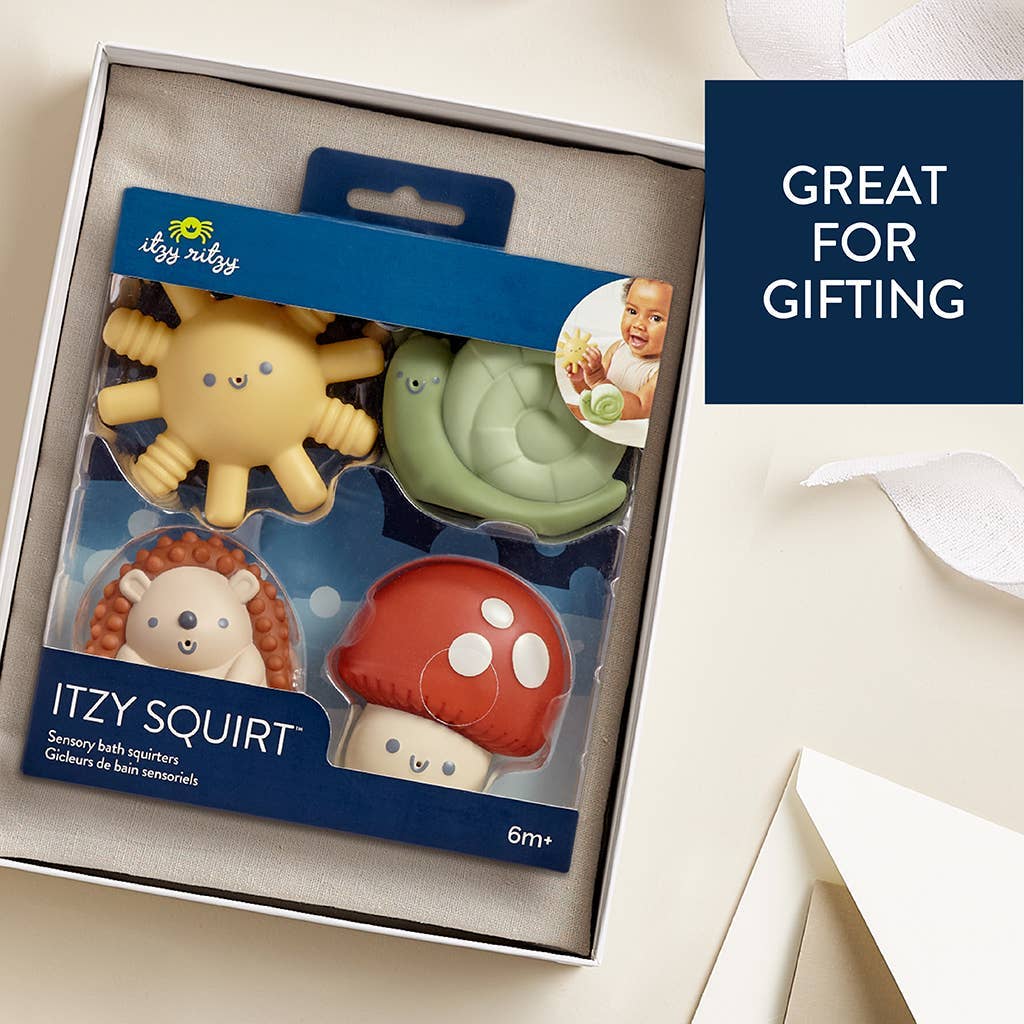 Itzy Squirt 4-Pack of Soft Bath Toys