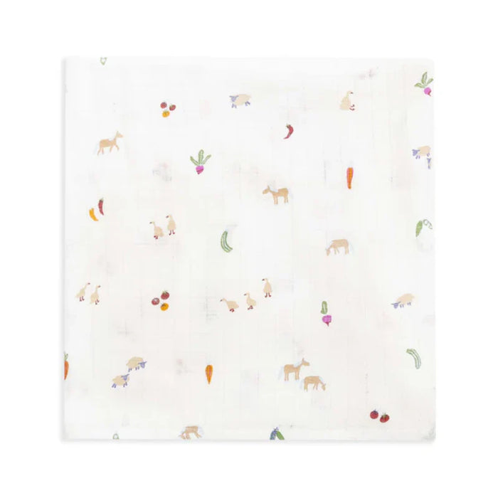 Organic Baby Muslin Swaddle | Little Farm
