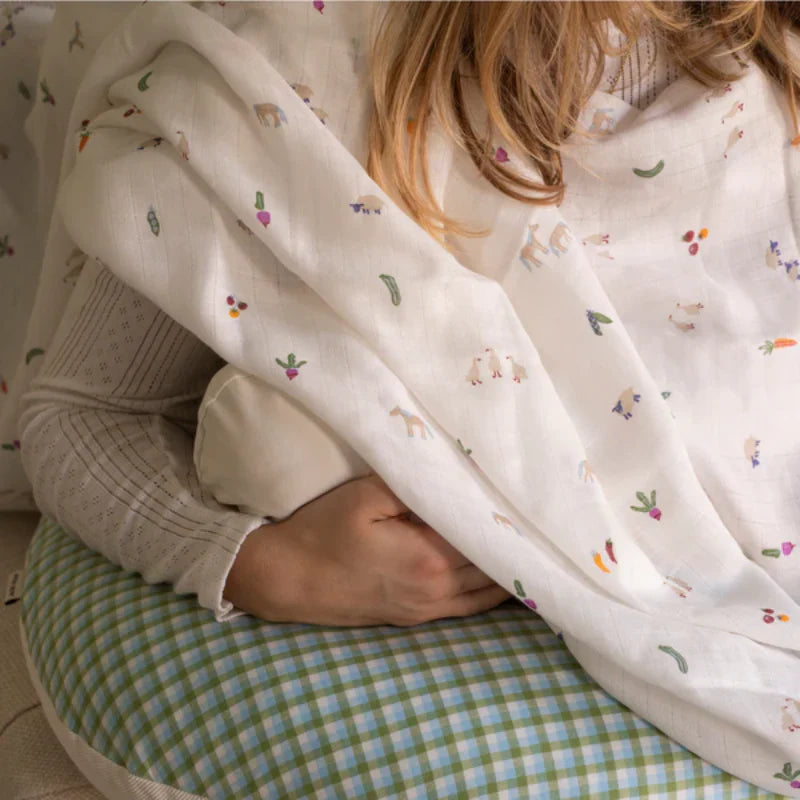Organic Baby Muslin Swaddle | Little Farm