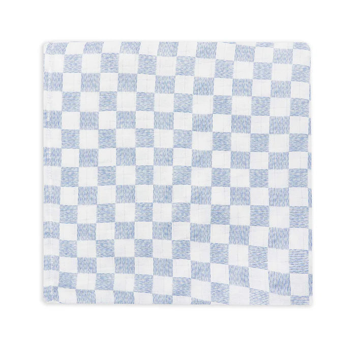 Organic Baby Muslin Swaddle | Waves