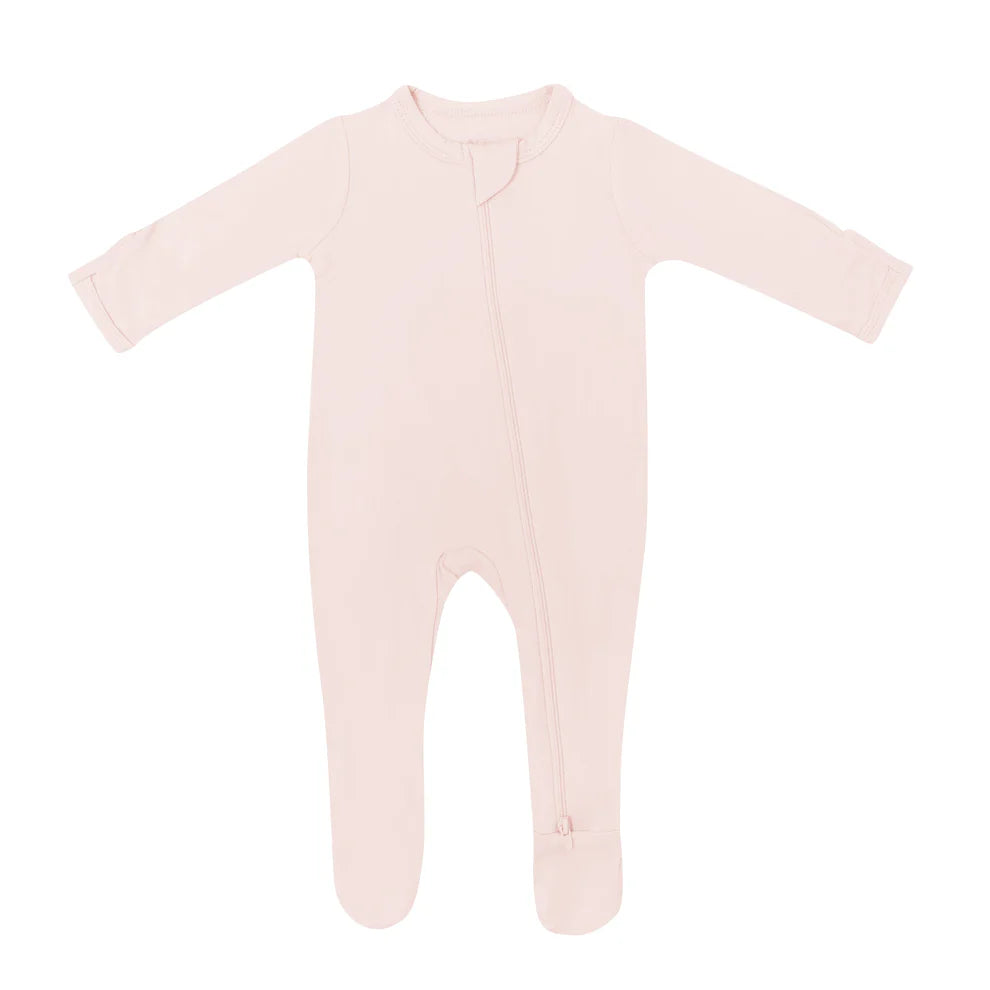Zippered Footie | Blush