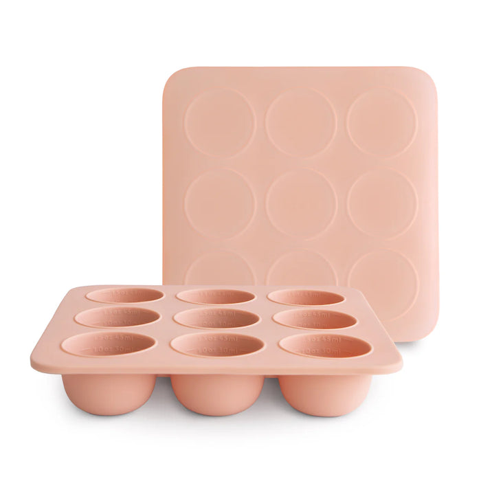 Mushie Large Food Freezer Tray | Blush