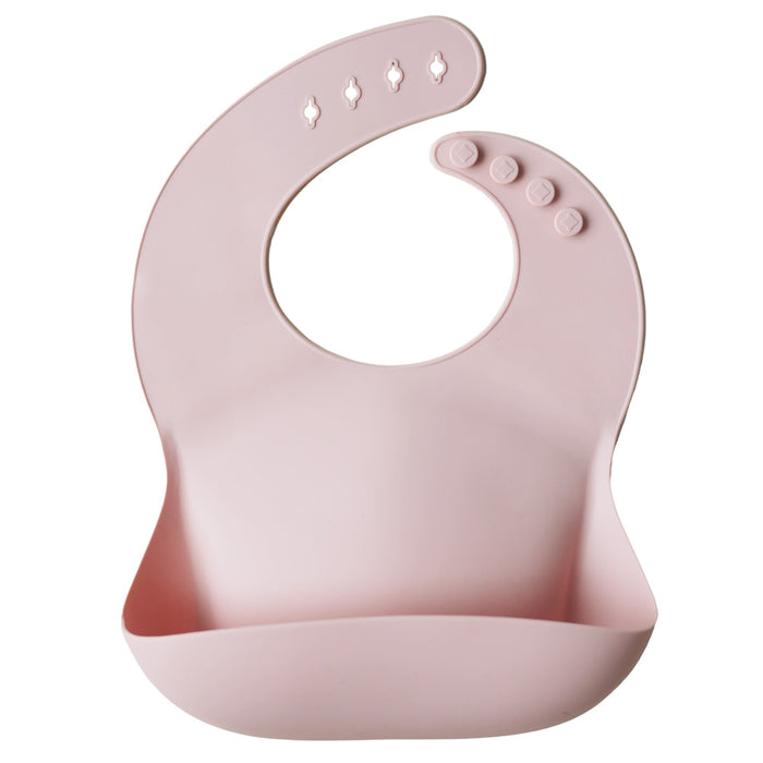 Mushie Silicone Baby Bib | Blush