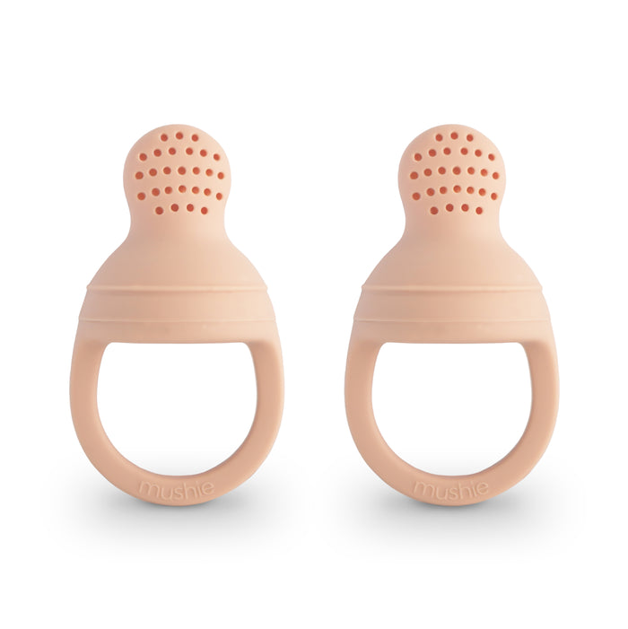 Mushie Silicone Fresh Food Feeder 2-Pack | Blush