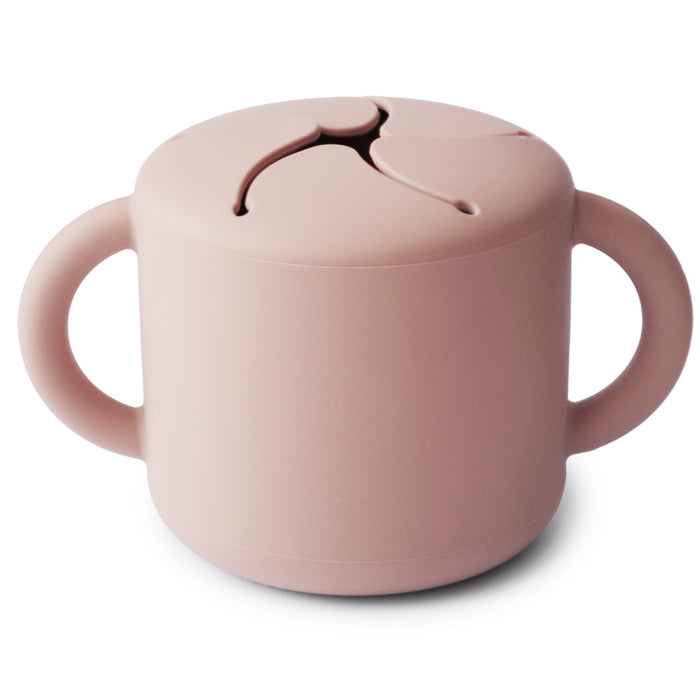 Mushie Silicone Snack Cup | Blush
