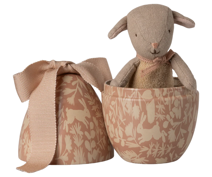 Maileg Small Easter Egg with Micro Lamb | Powder