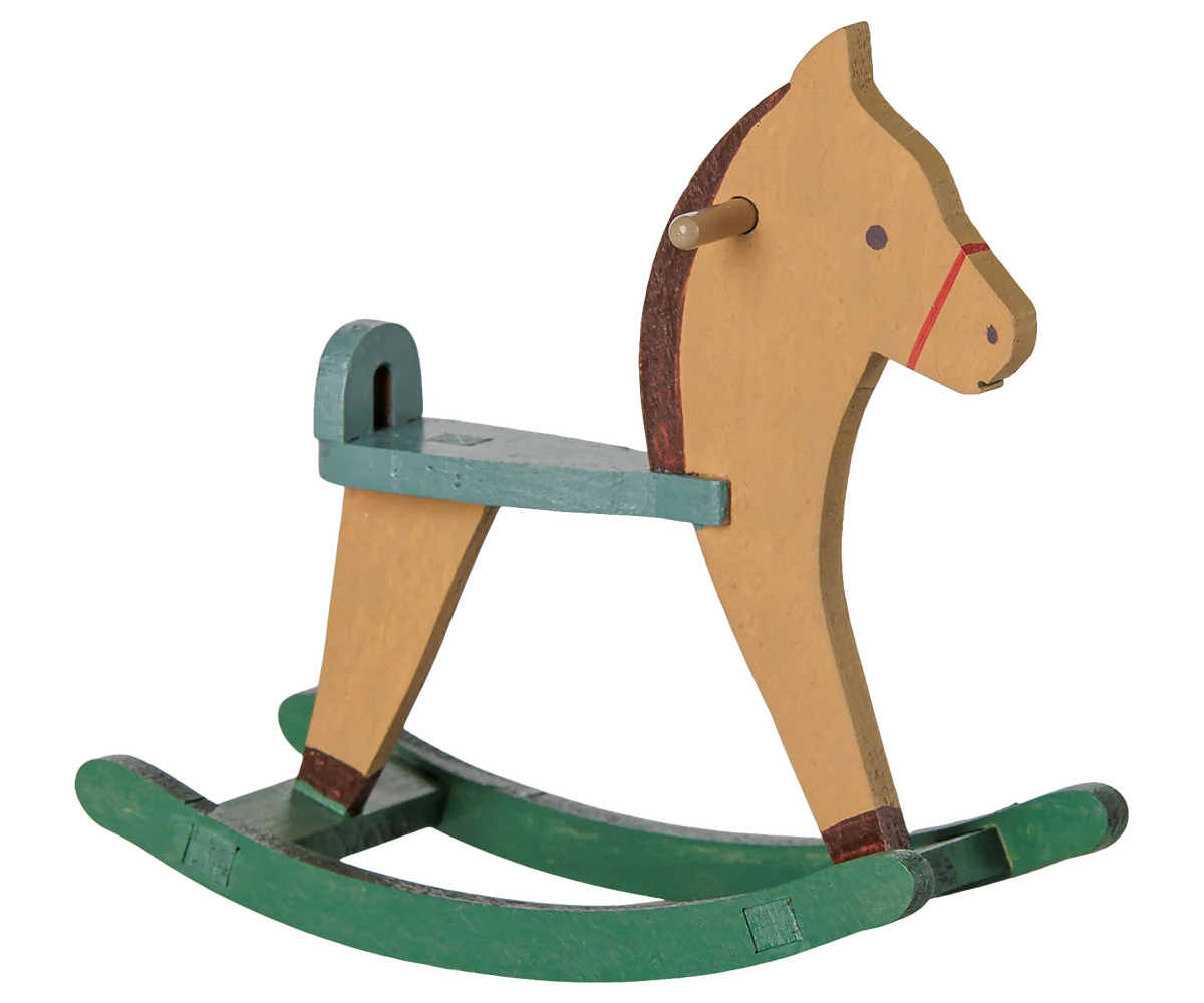 Maileg Light Brown Rocking Horse | Mouse