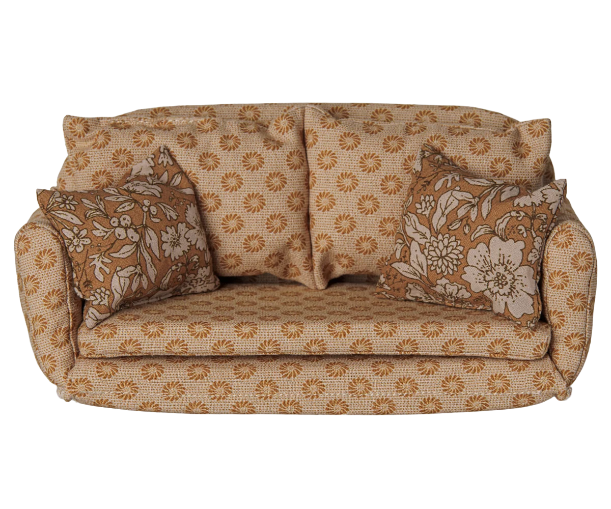 Maileg Large Sofa Bed, Ocher | Mouse