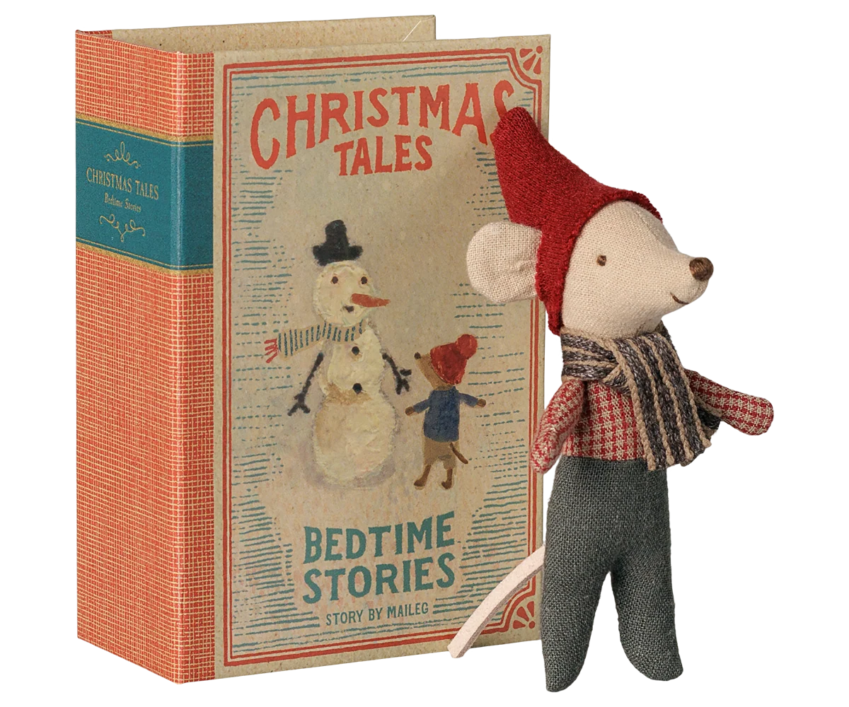 Maileg Baby in Book | Christmas Mouse