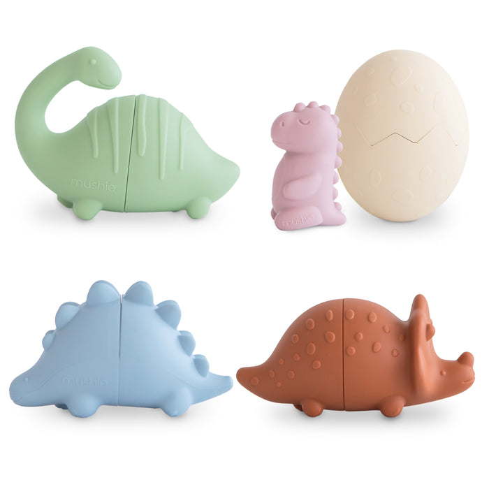 Mushie Dino Mold Free Bath Play Set