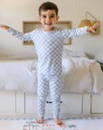 Two-Piece Bamboo Pajamas | Blue Check