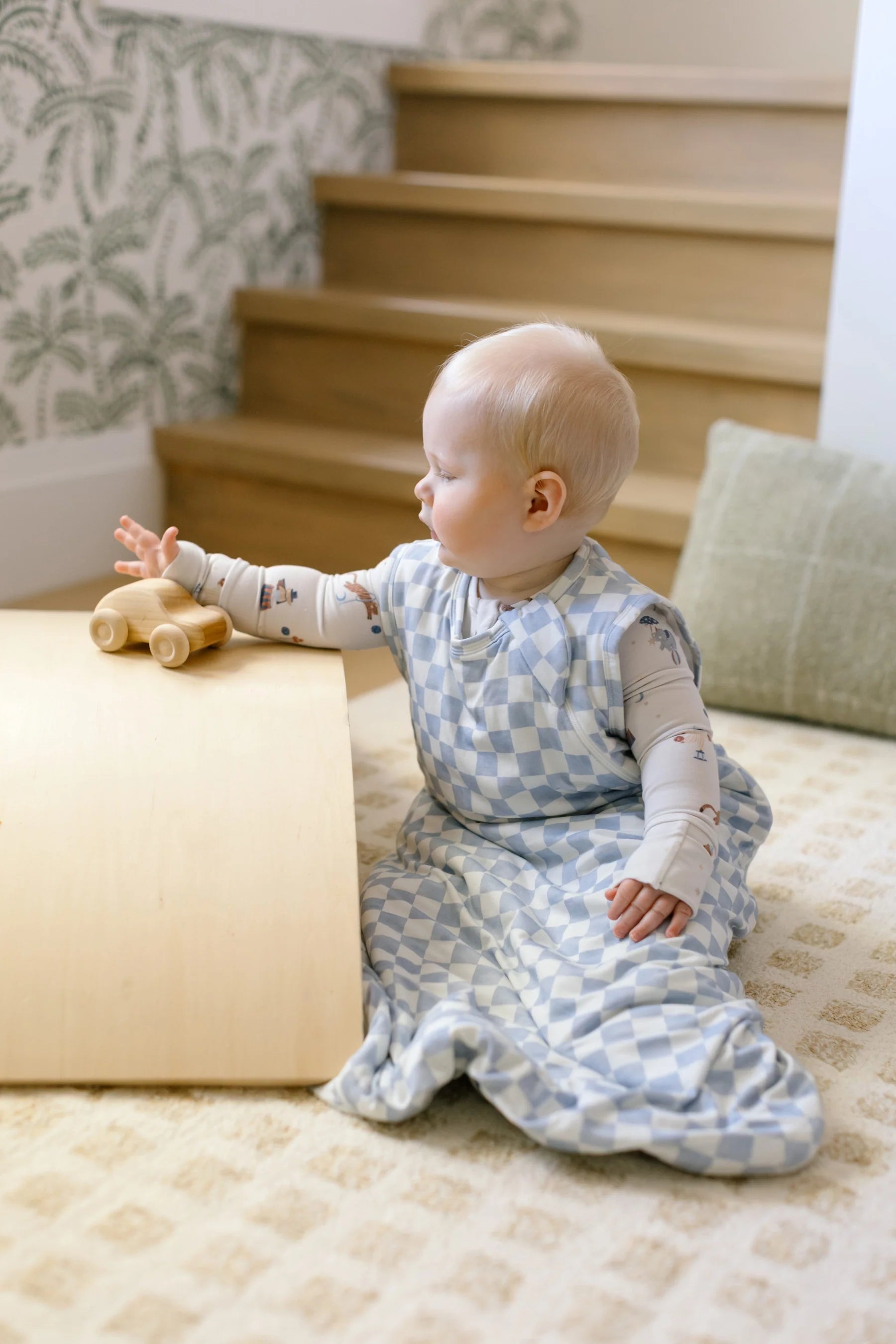 Bamboo Sleep Sack 1.0 TOG | Blue Check