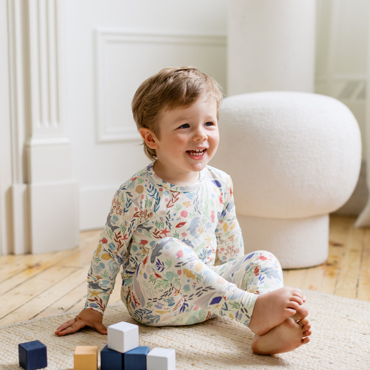 Roobear Two-Piece Bamboo Pajamas | Under the Sea