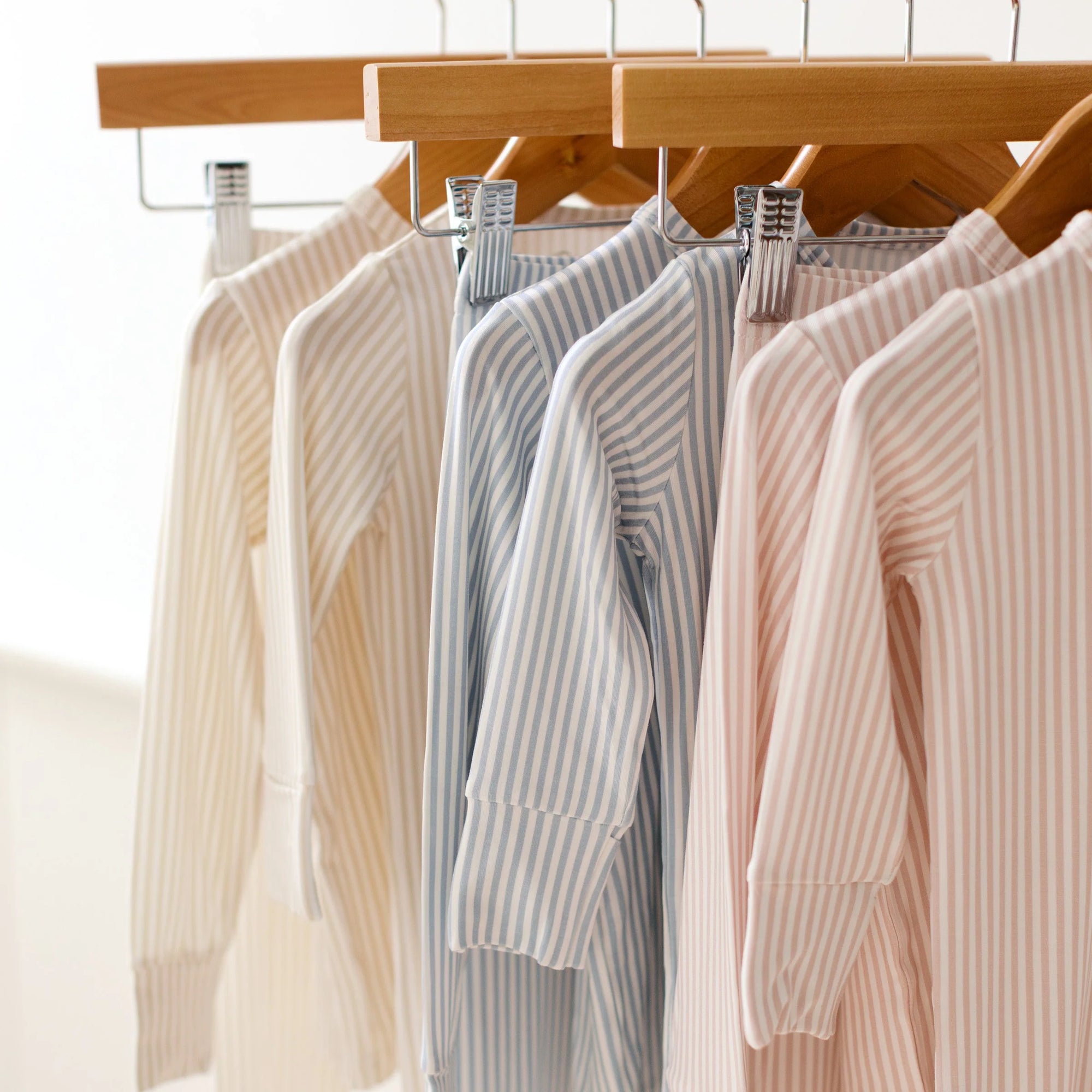 Two-Piece Ribbed Bamboo Pajamas | Honeycomb Golden