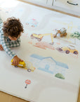 Padded Play Mat | Little Town & Latte Stripe