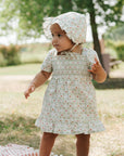 Strawberry Gingham Print Bonnet Hat