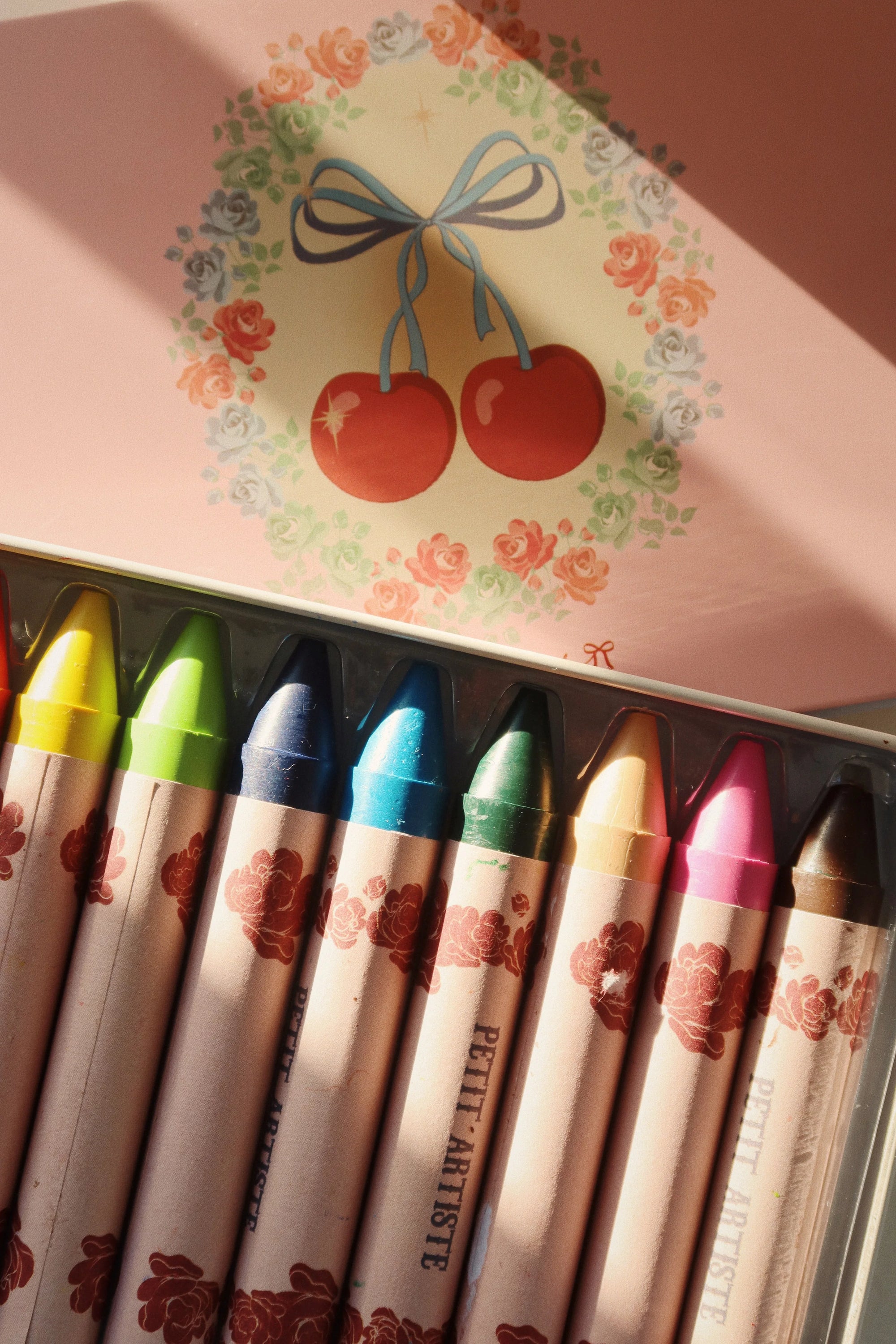 Bees Wax Crayons | Cherry Bow (10pcs)