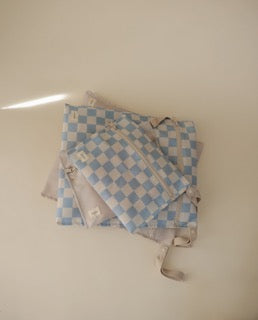 Water Resistant Wet Bag | Blue Check