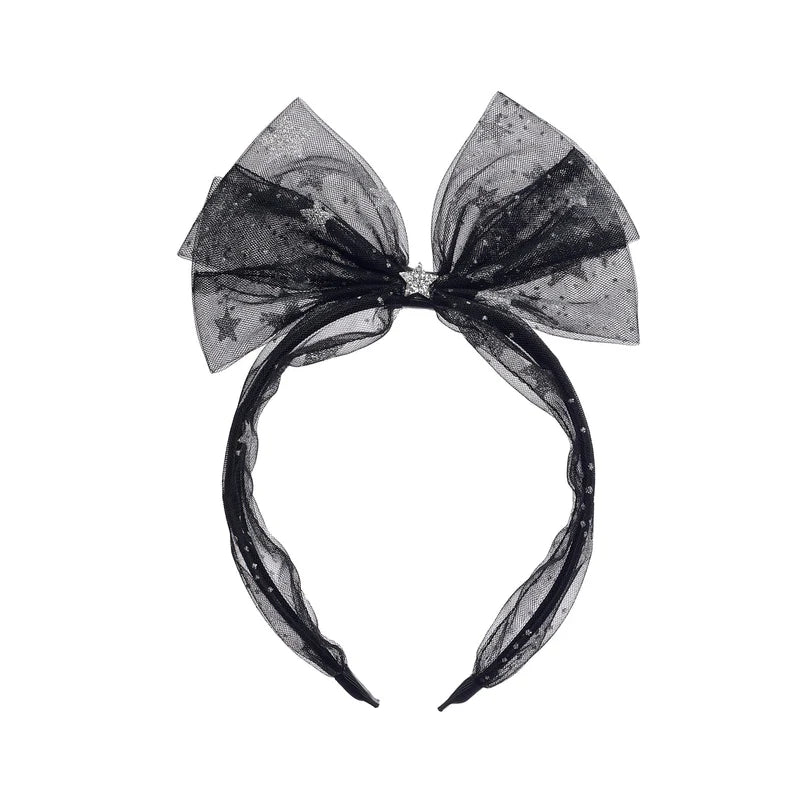 Mystic Sparkle Tulle Bow Headband