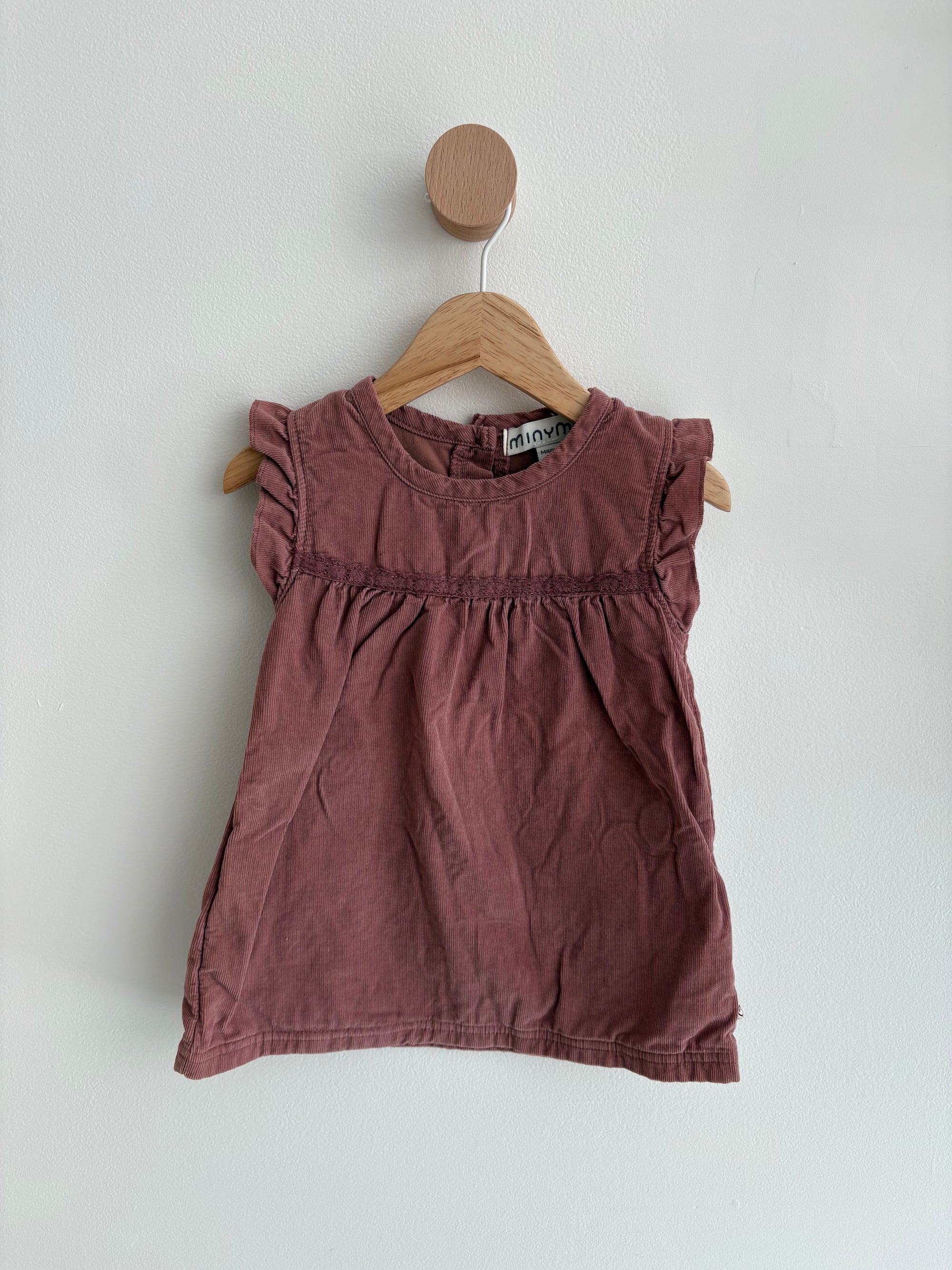 Minymo | Purple Corduroy Dress 18M