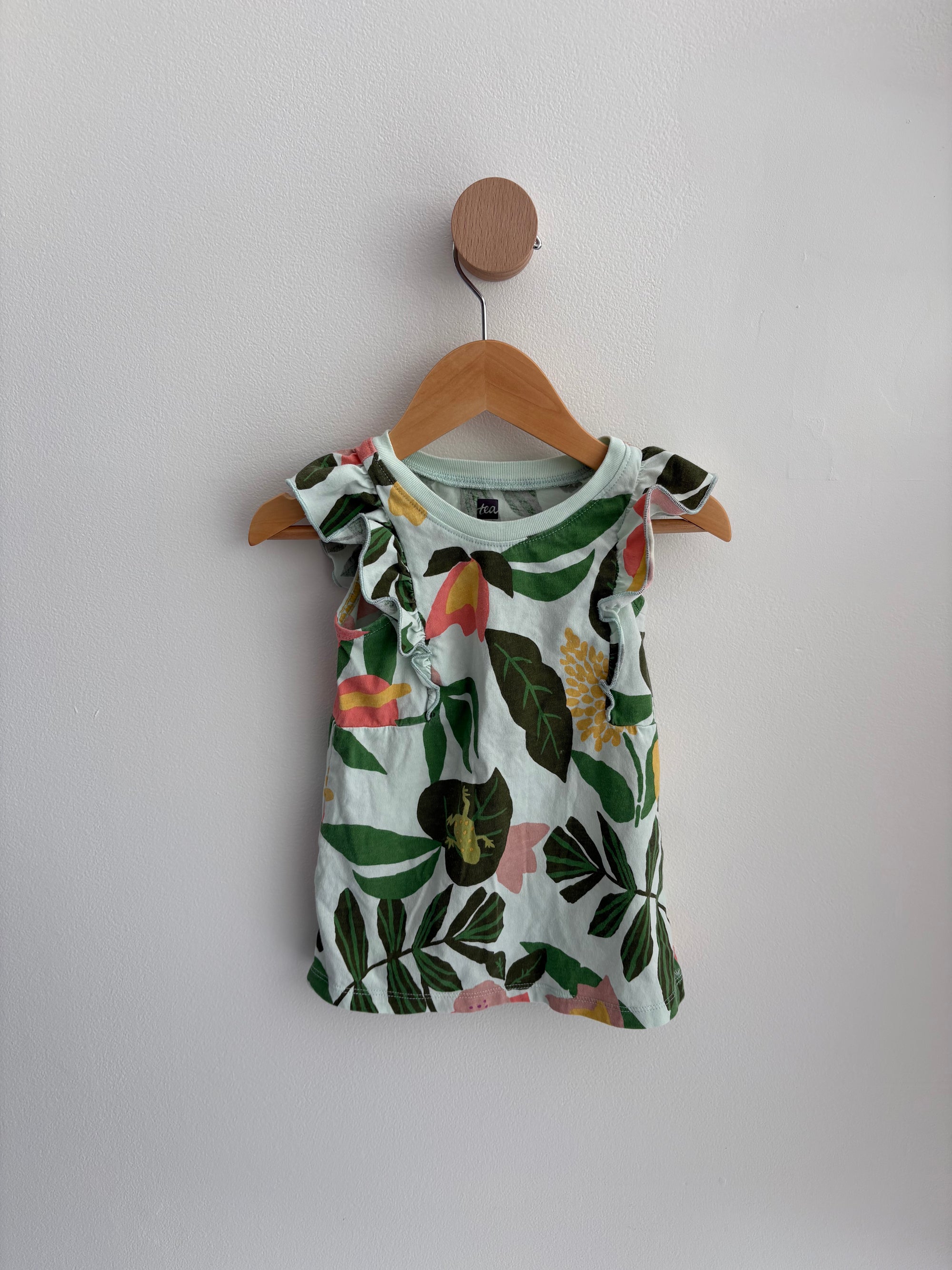 Tea | Sleeveless Ruffle Dress 9-12M