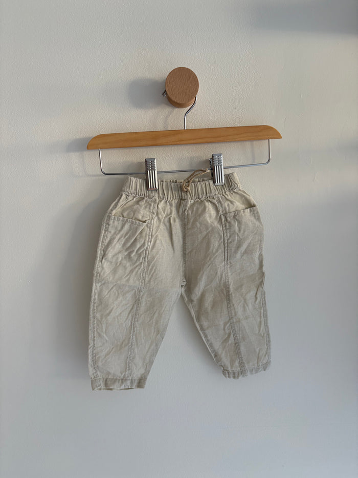 PlayUp | Linen Cream Pants 6M