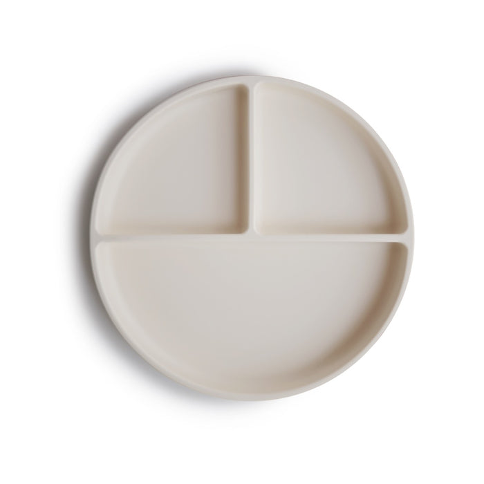 Mushie Silicone Suction Plate | Ivory