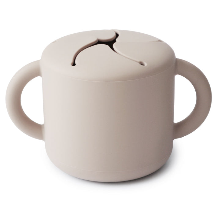 Mushie Silicone Snack Cup | Ivory