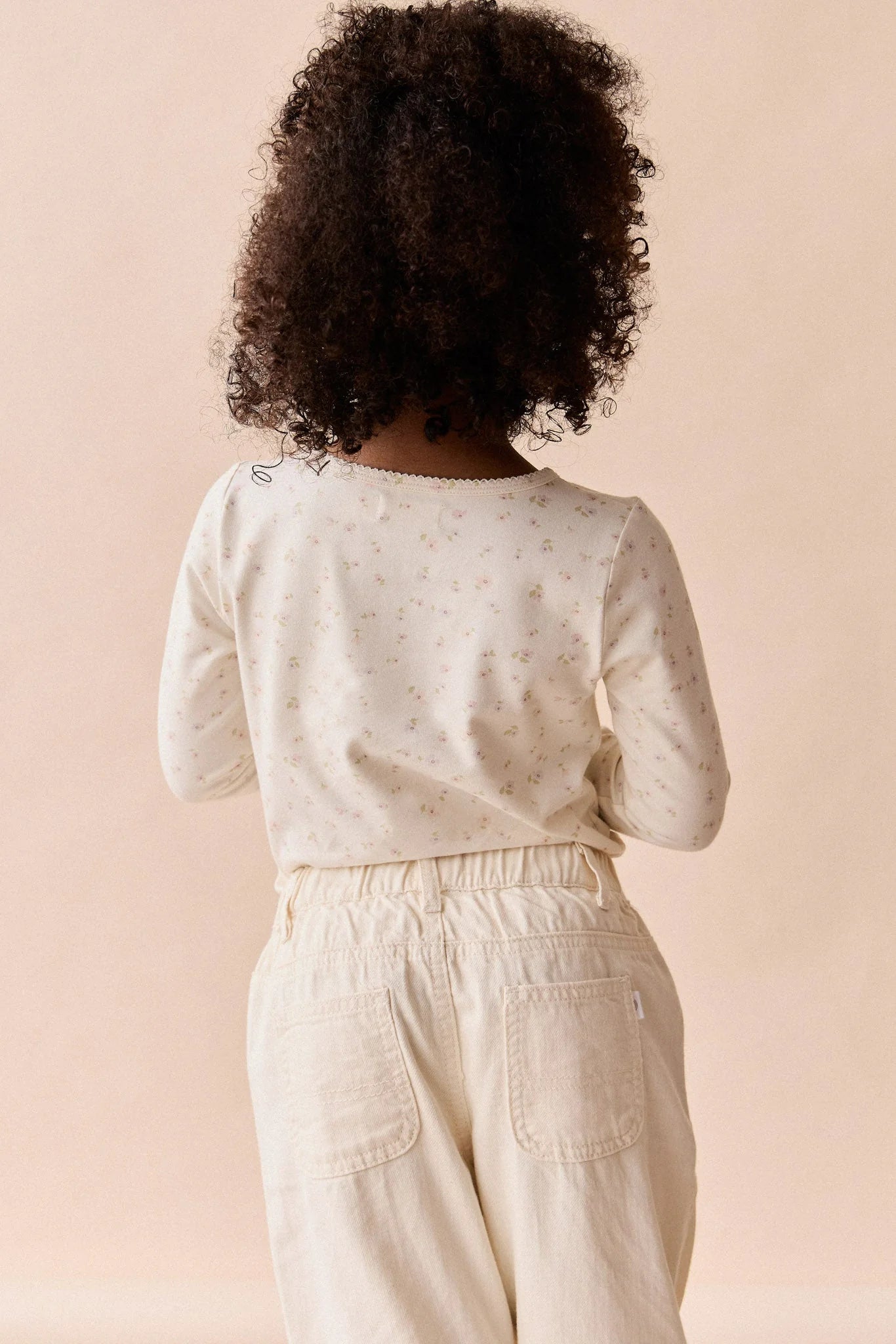 Organic Cotton Long Sleeve Top | Briella Whisper