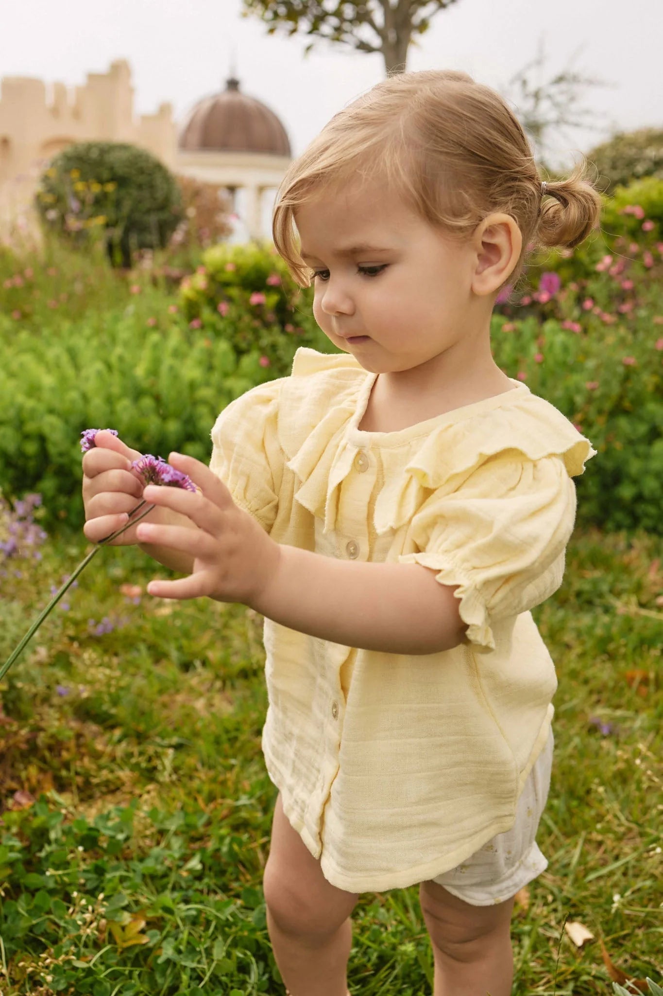 Organic Cotton Muslin Alora Top | Sunshine