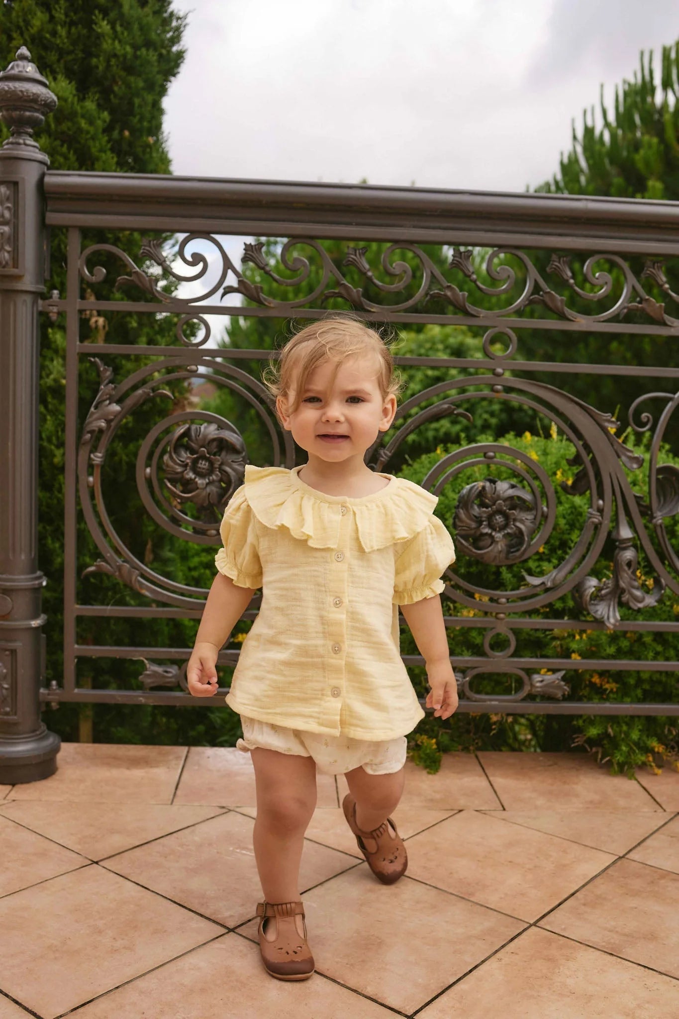 Organic Cotton Muslin Alora Top | Sunshine