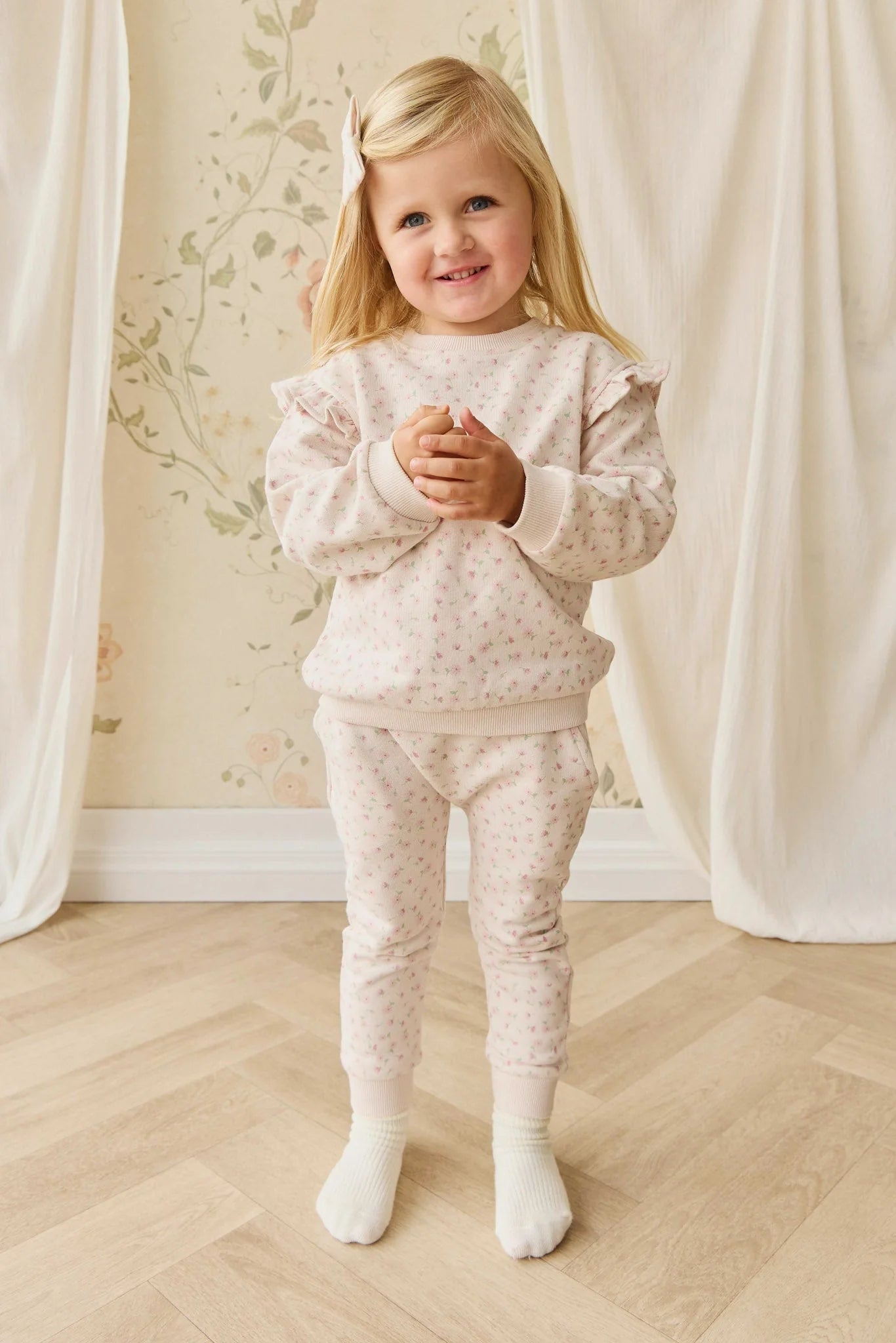 Organic Cotton Lilith Track Pant | Victoria Blush