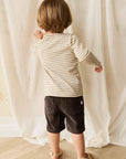 Pima Cotton Shae Top | Slim Stripe Brioche/Cloud