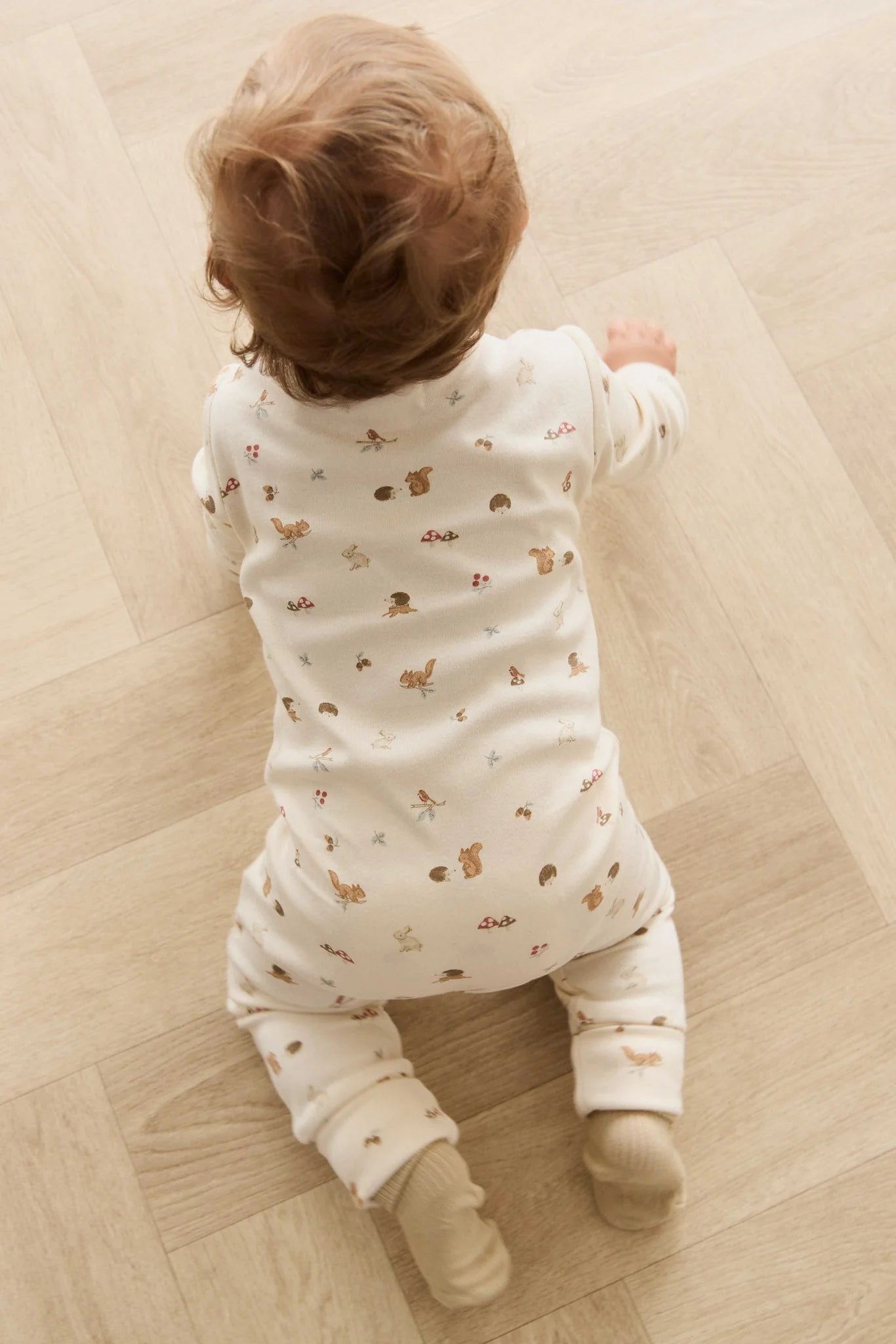 Organic Cotton Reese Zip Onepiece | Forest Gathering