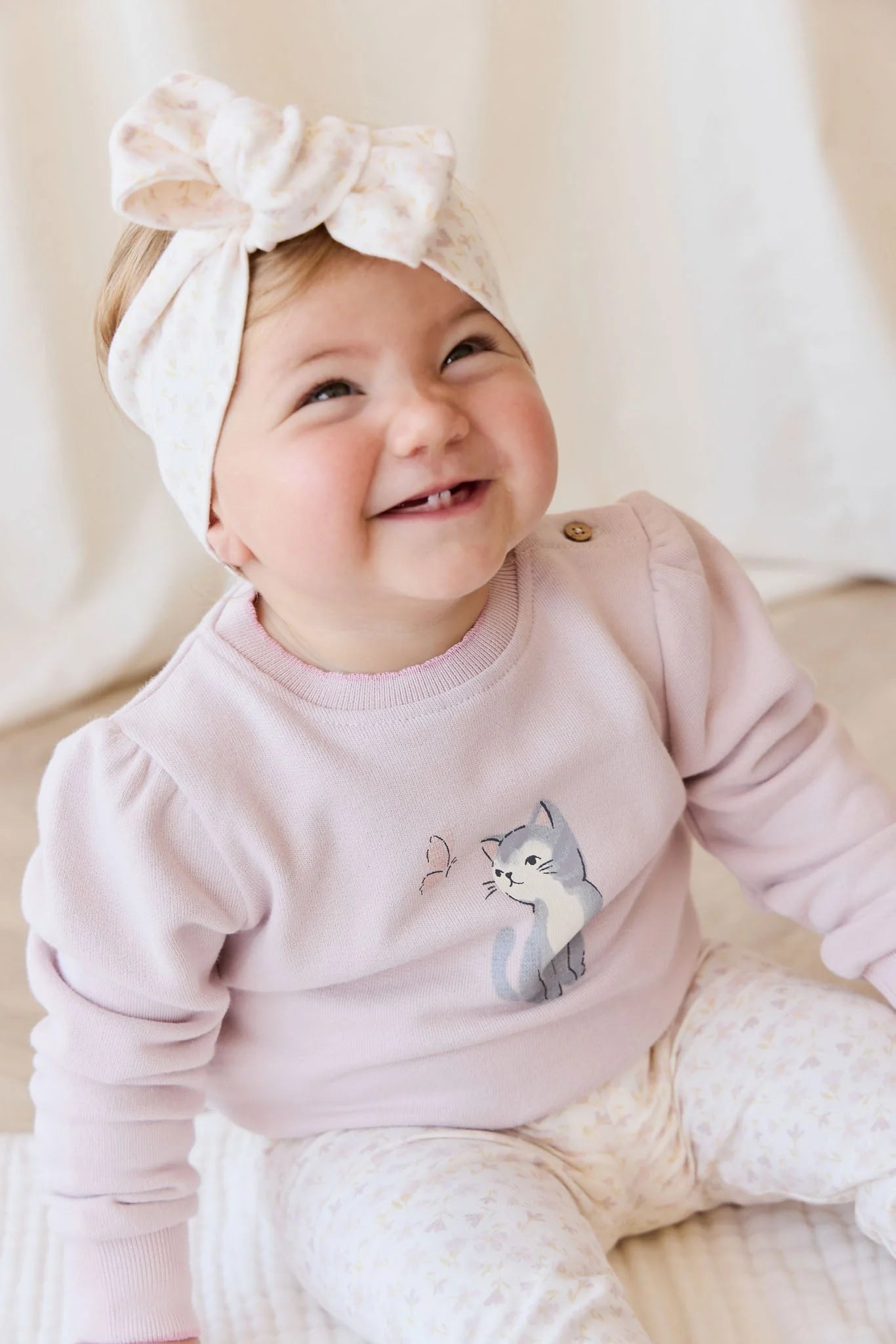 Organic Cotton Monroe Sweatshirt | Little Moon Soft Misty Rose