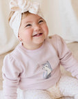 Organic Cotton Monroe Sweatshirt | Little Moon Soft Misty Rose
