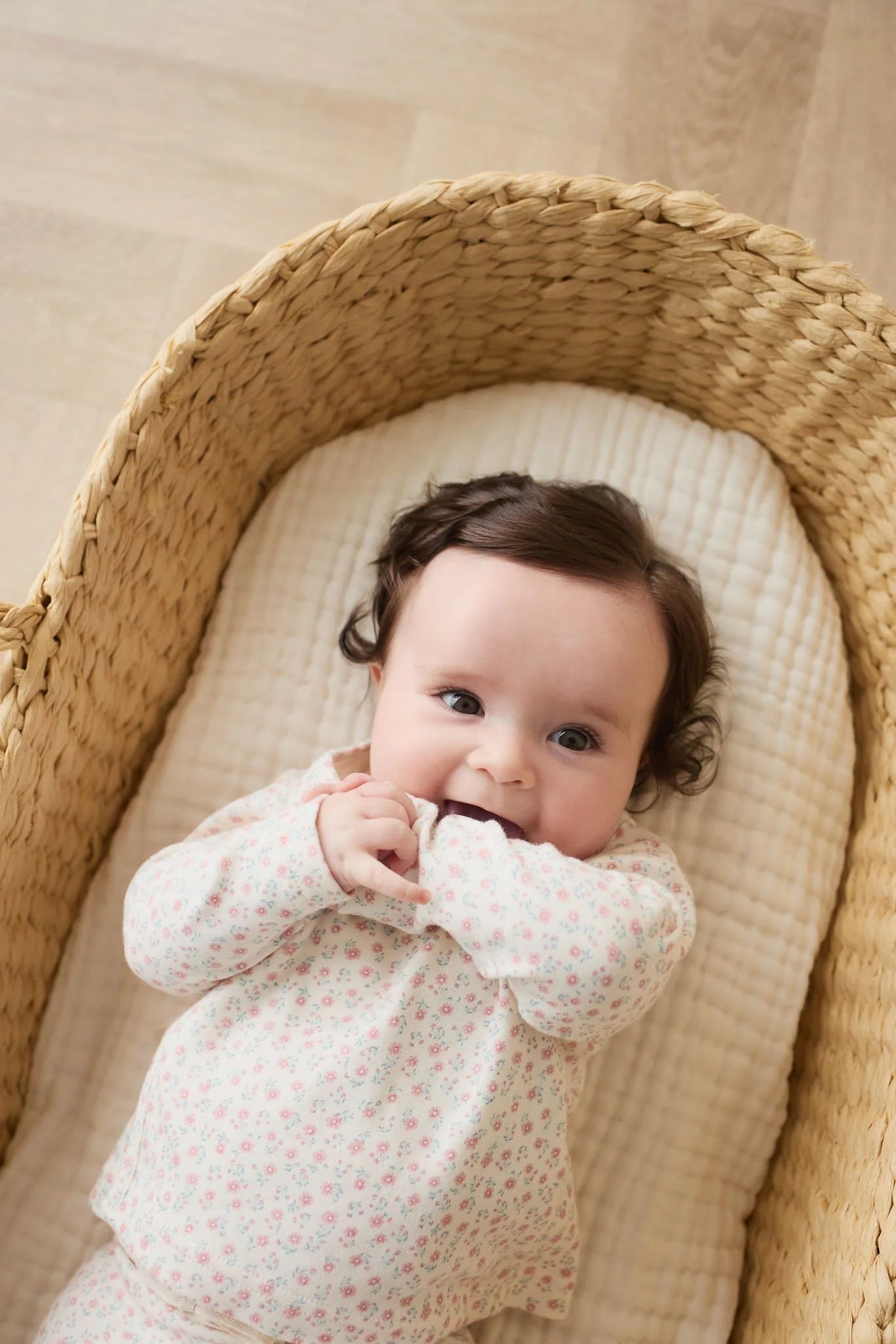 Organic Cotton Wrap Top | Posy Garden Pink