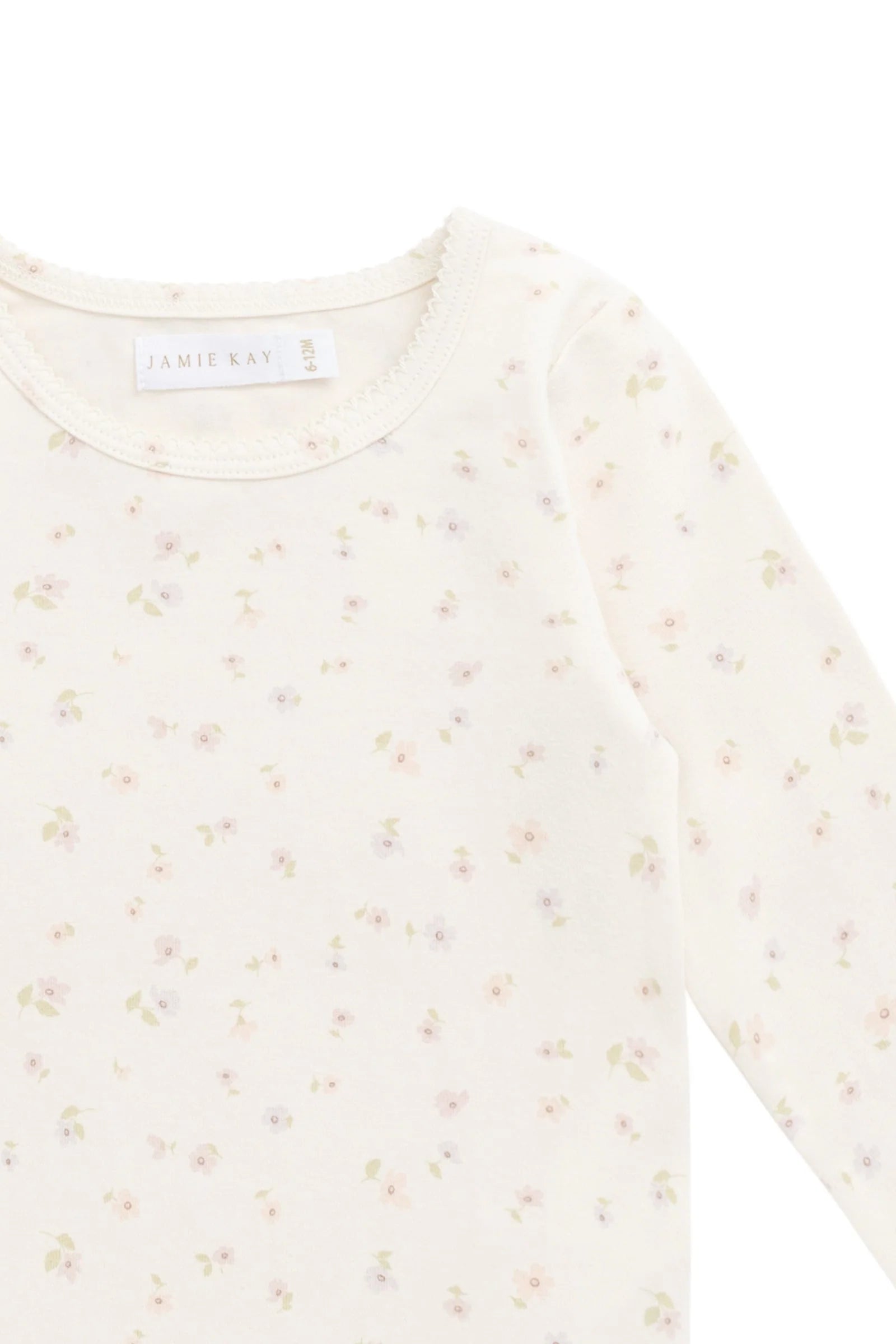 Organic Cotton Long Sleeve Top | Briella Whisper