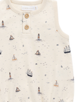 Organic Cotton Archie Playsuit | Sailing Day