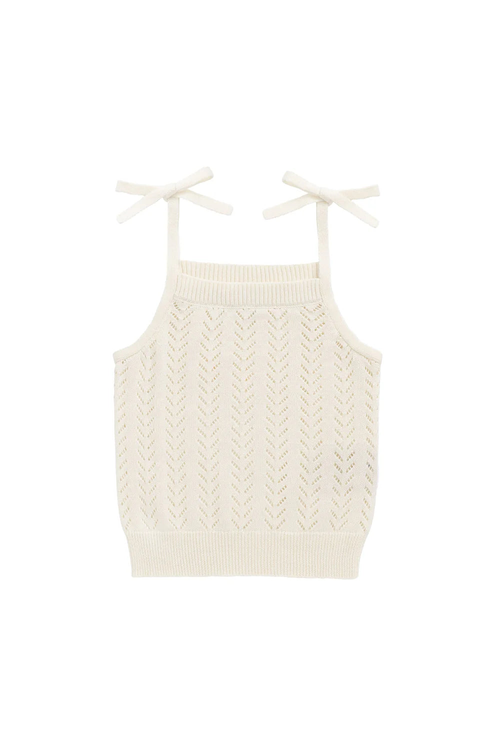 Aria Knitted Singlet | Parchment